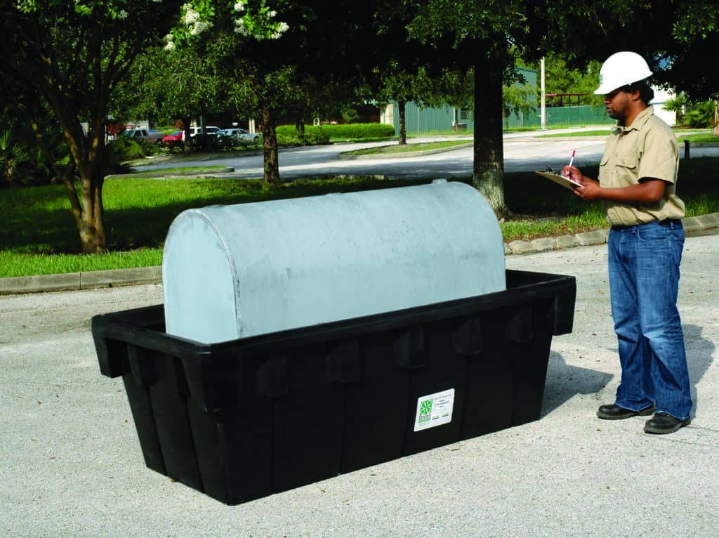 Flexible Wall Containment Berm 15x30' - manufacturer product image 1