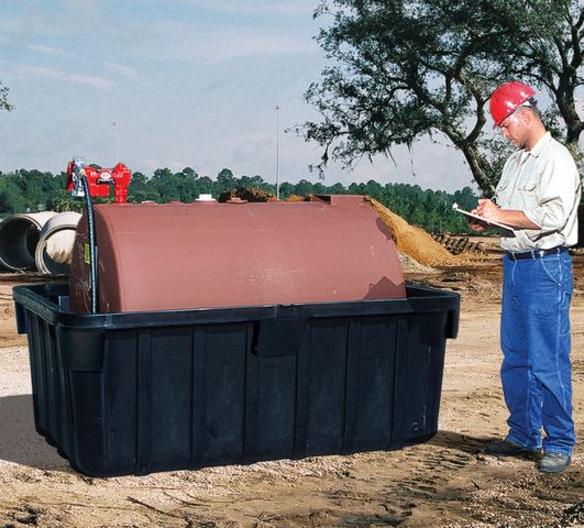550-Gallon Fuel Tank Containment - No Drain - Spill Containment