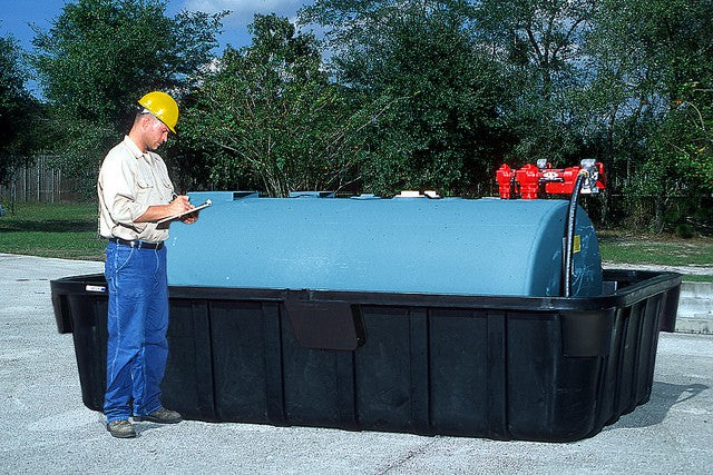 1000-Gallon Fuel Tank Containment w/ 3/4 inch Drain - Spill Containment
