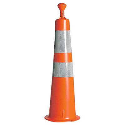 28" Traffic Delineator Cone Stem, polyethylene - Traffic Safety Supplies