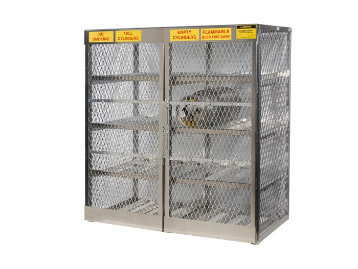 Storage Locker Cabinet, 16 Horizontal LPG Cylinders - manufacturer product image 1