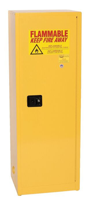24-Gal Self-Closing Yellow Flammables Cabinet - manufacturer product image 1