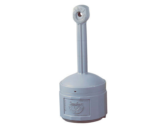 4-Gal. Cigarette Butt Receptacle, Gray Poly - manufacturer product image 1