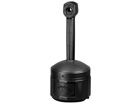 4-Gal. Cigarette Butt Receptacle, Black Poly - manufacturer product image 1