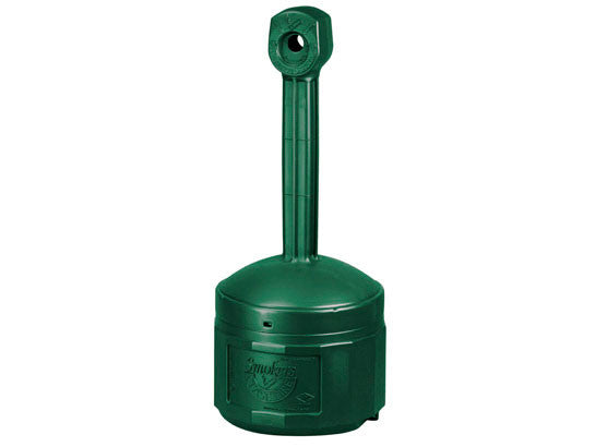 4-Gal. Cigarette Butt Receptacle, Green Poly - manufacturer product image 1