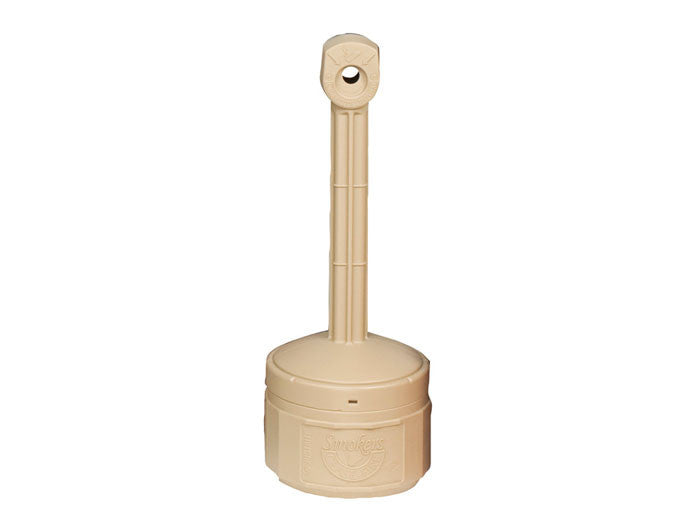 1-Gal. Cigarette Butt Receptacle, Beige Poly - manufacturer product image 1