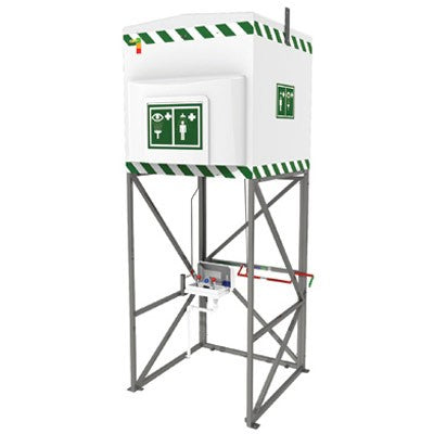 Tank Shower and Emergency Eyewash, 317 gallon, polyethylene - Emergency Showers & Eyewash