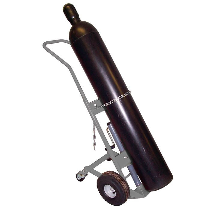 Single Gas Cylinder Hand Truck w Manual Lift - manufacturer product image 2