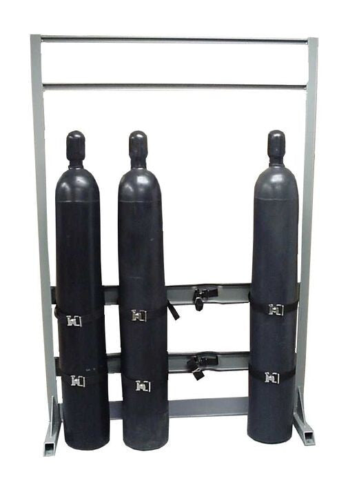 Floor Mount 4-Gas Cylinder Inline Stand Process Station - manufacturer product image 3