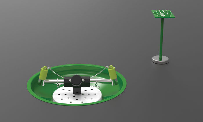 In-Counter Eye Wash Station - Open Stainless Steel Bowl (Powder-Coated) - manufacturer product image 1