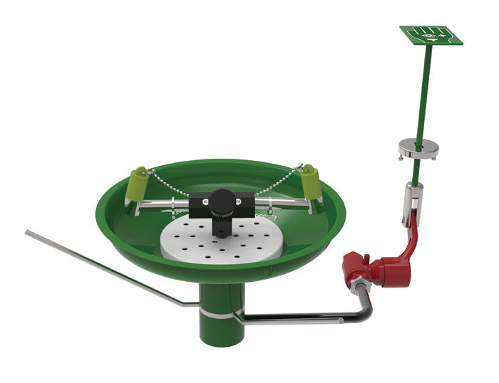 In-Counter Eye Wash Station - Open Stainless Steel Bowl (Powder-Coated) - manufacturer product image 2