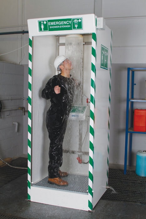 Emergency Shower Cubicle with Internal Eyewash - manufacturer product image 3