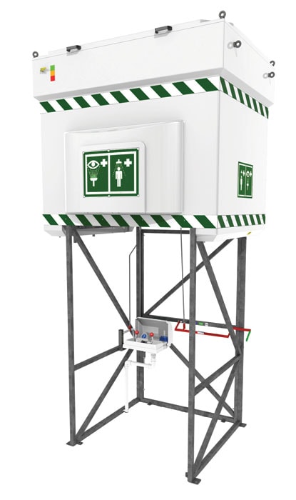 Tank Shower and Emergency Eyewash, 528 gallon - manufacturer product image 1