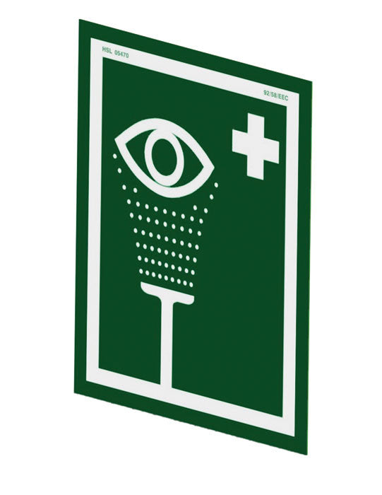 Emergency Eye Wash Station Sign, Wall Mount - manufacturer product image 1