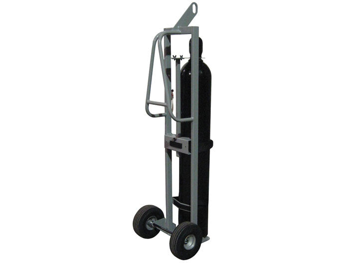 Single Gas Cylinder Hand Truck, 10.5in Pneumatic Wheels, Hoist Ring - manufacturer product image 3