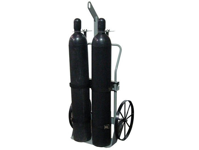 Double Cylinder Hand Truck, Hoist Ring, 20in Steel Wheels - manufacturer product image 1