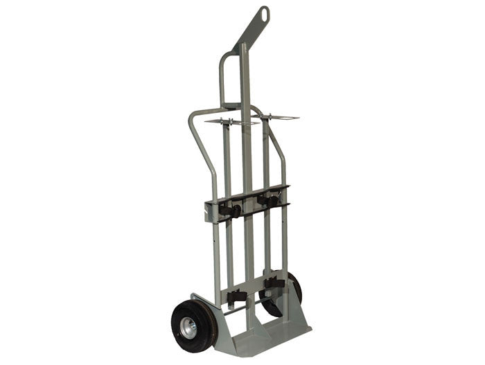Double Cylinder Hand Truck, 10.5in Pneumatic Wheels, Hoist Ring - manufacturer product image 2
