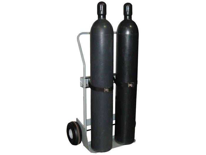 Double Cylinder Hand Truck, 10.5in Pneumatic Wheels - manufacturer product image 1