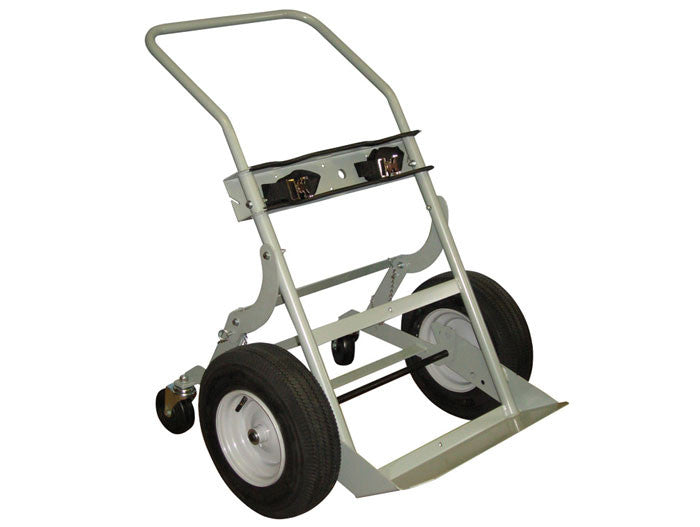 Double Cylinder Hand Truck, 16in Pneumatic Wheels, Rear Casters - manufacturer product image 2