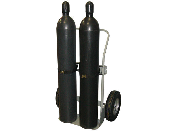 Double Cylinder Hand Truck, 16in Pneumatic Wheels - manufacturer product image 1