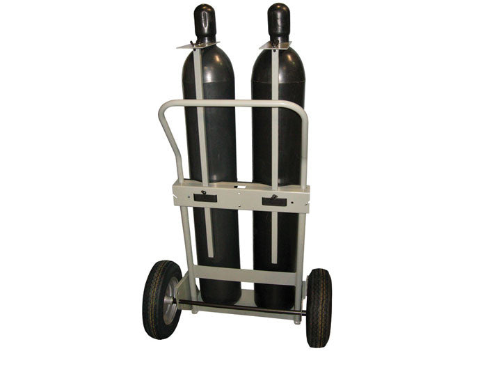 Double Cylinder Hand Truck, 16in Pneumatic Wheels - manufacturer product image 3
