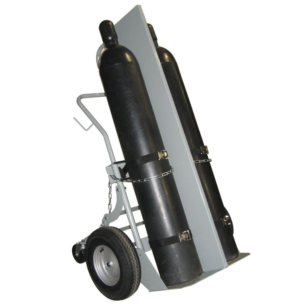 Double Cylinder Firewall Hand Truck, 16in Pneumatic Wheels, Rear Casters - manufacturer product image 3