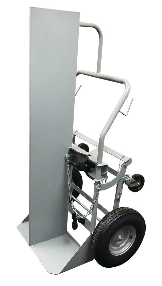Double Cylinder Firewall Hand Truck, 16in Pneumatic Wheels, Rear Casters - manufacturer product image 2