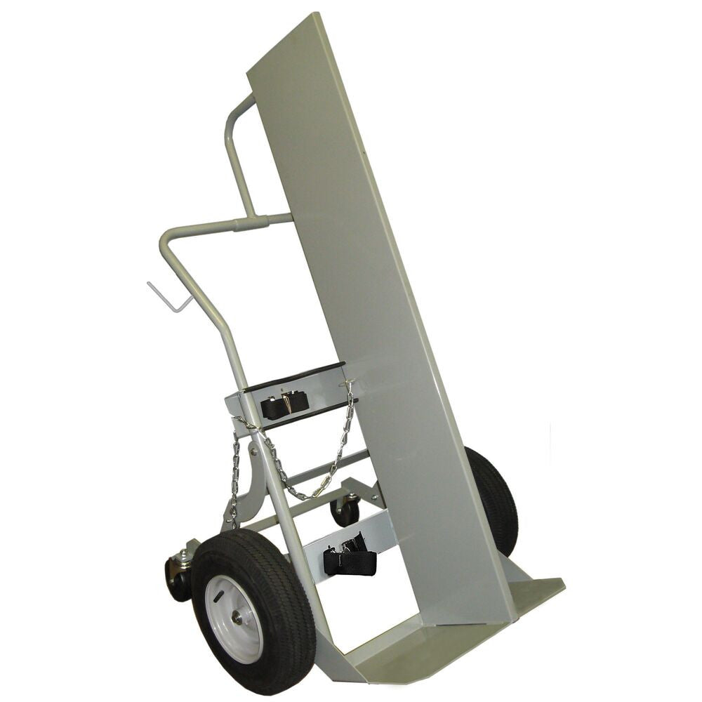 Double Cylinder Firewall Hand Truck, 16in Pneumatic Wheels, Rear Casters - manufacturer product image 1