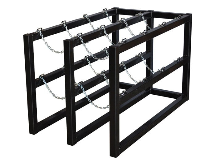 8-Tank Gas Cylinder Rack, 2w x 4d - manufacturer product image 1