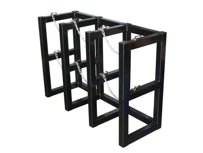 3-Tank Gas Cylinder Rack, 3w x 1d - manufacturer product image 4