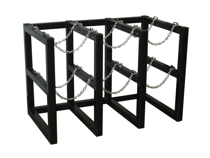 6-Tank Gas Cylinder Rack, 3w x 2d - manufacturer product image 1