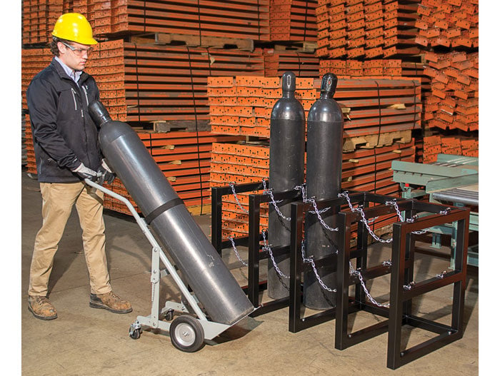 8-Tank Gas Cylinder Rack, 4w x 2d - manufacturer product image 4