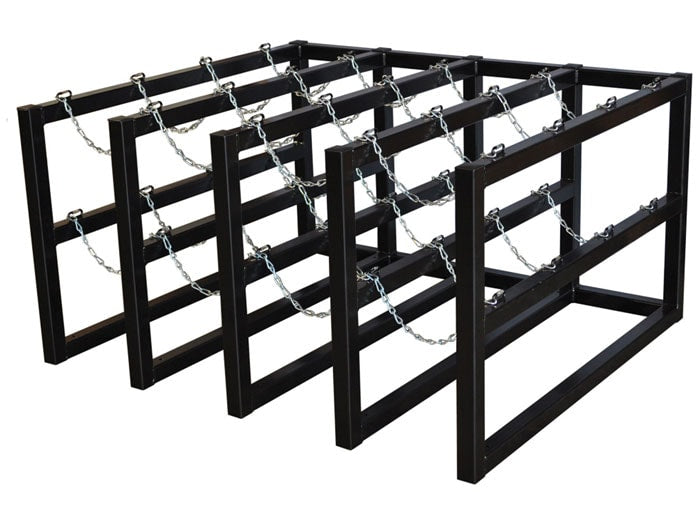 16-Tank Gas Cylinder Rack, 4w x 4d - manufacturer product image 1
