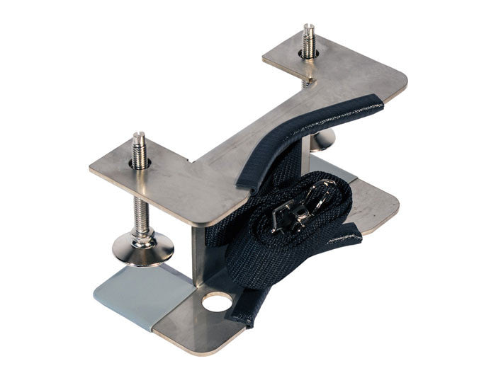 Stainless Steel Bench Mount Gas Cylinder Bracket - manufacturer product image 1