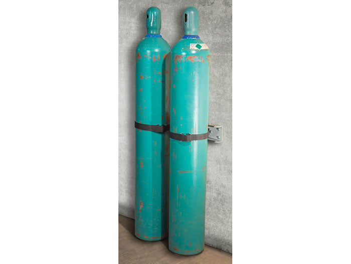Wall Mount 2-Gas Cylinders Bracket - manufacturer product image 1