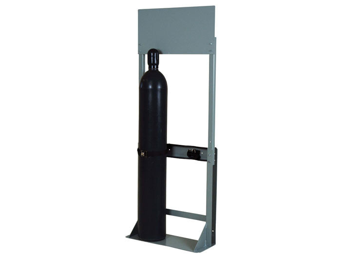 Floor Mount Double Gas Cylinder Stand Process Station - manufacturer product image 1