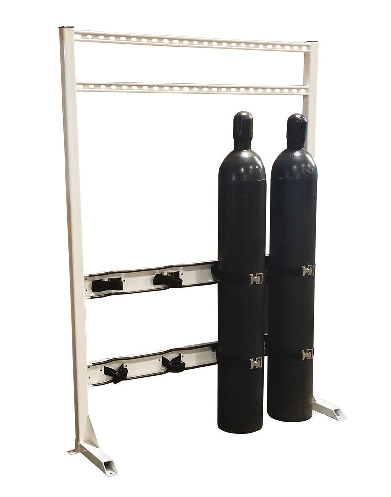 Floor Mount 4-Gas Cylinder Inline Stand Process Station - manufacturer product image 1