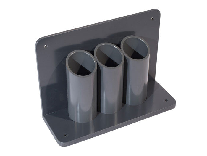 Wall/Bench Mount 2in LB Gas Cylinder Holder, 3 Bottles - manufacturer product image 1