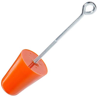 Orange Drain Plug for Spills 3-In. Dia. 1/Plug, safety - Stormwater Management