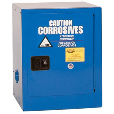 4-Gal Acid/Corrosive Blue Metal Safety Cabinet, Manual-Close - Safety Cabinets