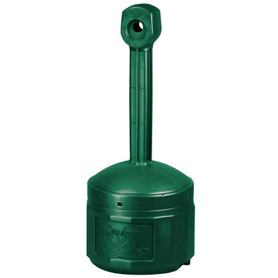 4-Gal. Cigarette Butt Receptacle, Green Poly - Cigarette Receptacles
