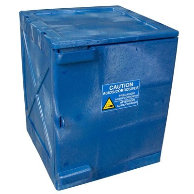 4-Gal Blue Poly Acid/Corrosive Safety Cabinet - Safety Cabinets