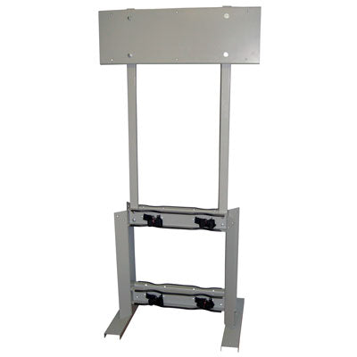 Floor Mount 4-Gas Cylinder Process Station Stand, steel - Gas Cylinder Storage