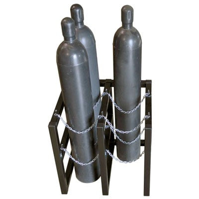 4-Tank Gas Cylinder Rack, 2w x 2d, steel - Gas Cylinder Storage