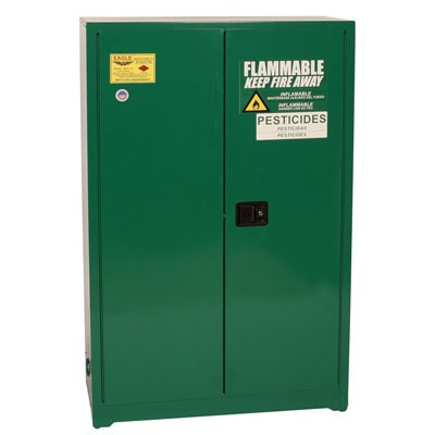 45-Gal Pesticide Green Safety Cabinet, Self-Closing - Safety Cabinets