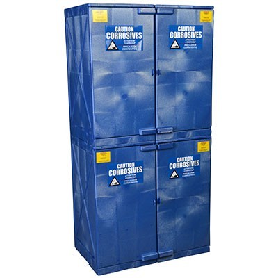 48-Gal Blue Poly Acid/Corrosive Safety Cabinet - Safety Cabinets