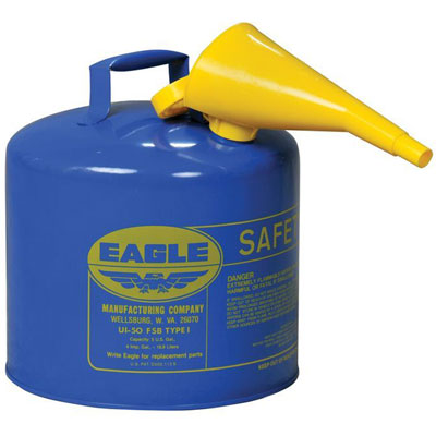 5-Gal Kerosene Can WITH Funnel, Blue - Safety Cans