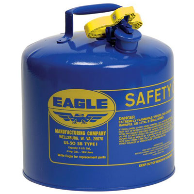 5-Gal Kerosene Can. NO Funnel, Blue - Safety Cans