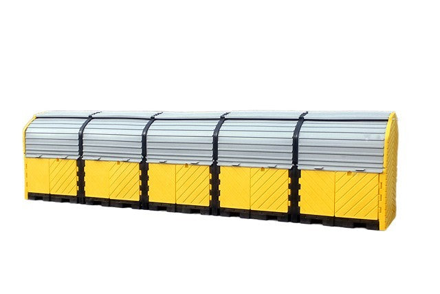 20-Drum Outdoor Drum Storage, No Drain Plug, 75 gallon capacity
