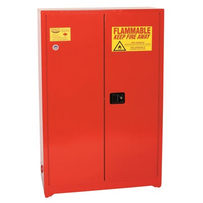 60-Gal Paint & Ink Sliding Door Red Safety Cabinet - Safety Cabinets